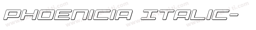 Phoenicia Italic字体转换